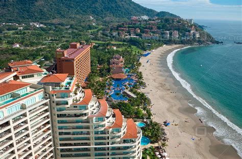 OverflightStock | Beach Resort and Pacific Playa el Palmar Ixtapa Mexico Aerial Stock Photo