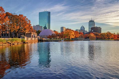 Boston's Skyline from the Charles River Esplanade Photograph by Kristen Wilkinson - Fine Art America