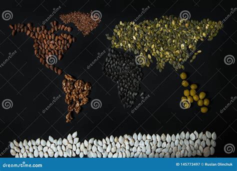 World Map from Different Seed: Stock Image - Image of market, natural: 145773497