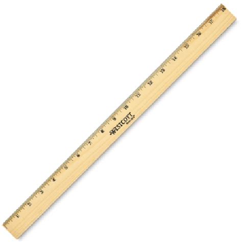 Westcott Metal Edge Wood Ruler - 18" - GBE Packaging Supplies - Wholesale Packaging, Boxes ...