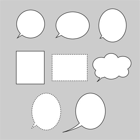 Speech bubble manga conversation. Manga comic element 36364672 Vector ...