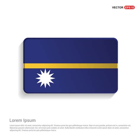 Nauru flag design vector 14161715 Vector Art at Vecteezy