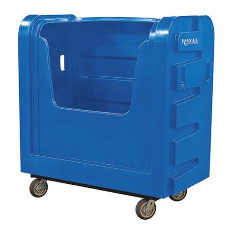 ROYAL BASKET TRUCK G36-BLX-BFA-6UNN Poly Bulk Truck,36 cu ft,Blue - Walmart.com - Walmart.com