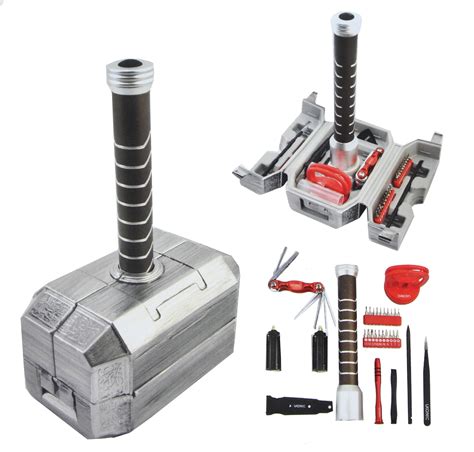 Marvel Avengers Thor's Hammer 30-Piece Tool Set | Mjolnir Toolbox All-In-One Kit | Walmart Canada