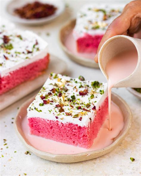 Delicious Rose Milk Cake