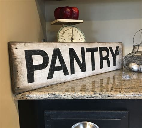 Rustic pantry sign Visit TheBarnWorksCo on Etsy | Rustic pantry, Wood ...