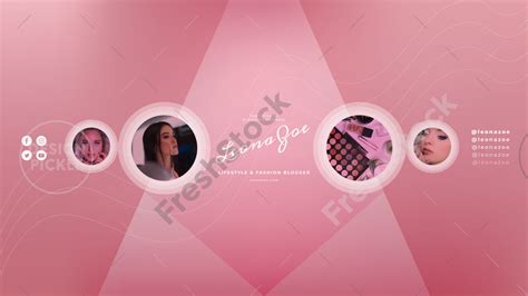 Minimalist YouTube Banner Influencer – FreshStock