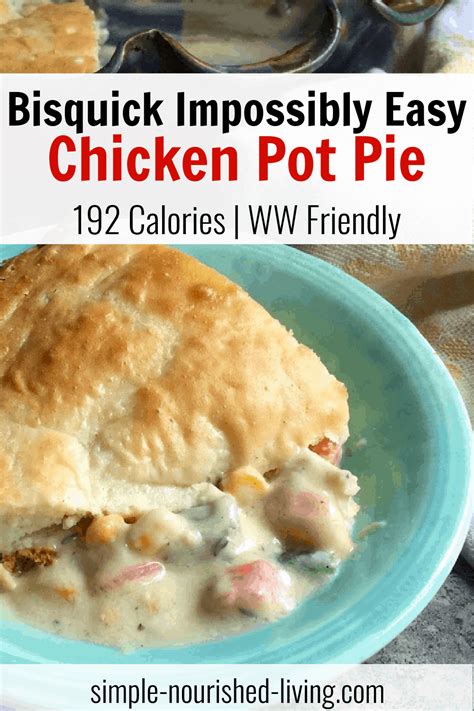 Bisquick Impossibly Easy Chicken Pot Pie Made Lighter