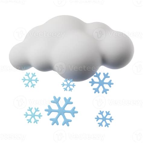 Cartoon Snow Cloud