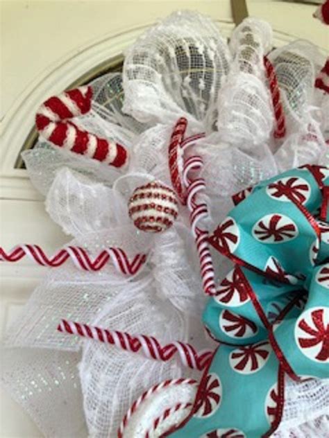 Peppermint Christmas Candy Wreath - Etsy