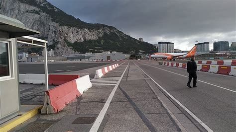 Gibraltar airport runway crossing, Feb 19 2020 - YouTube