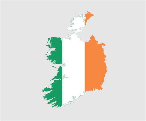 Map and flag of Ireland 6688538 Vector Art at Vecteezy