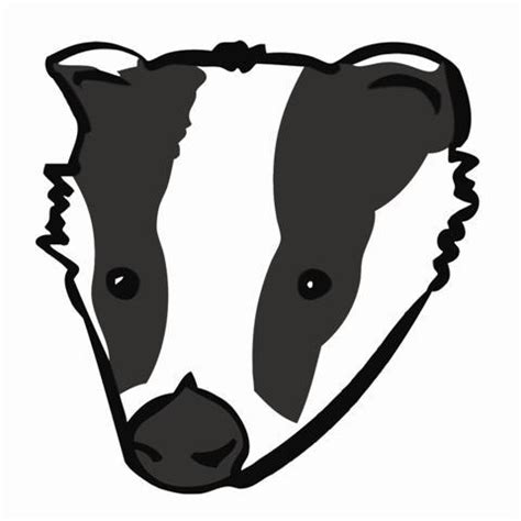 Badger Head Stencil by Custard-Cream on DeviantArt