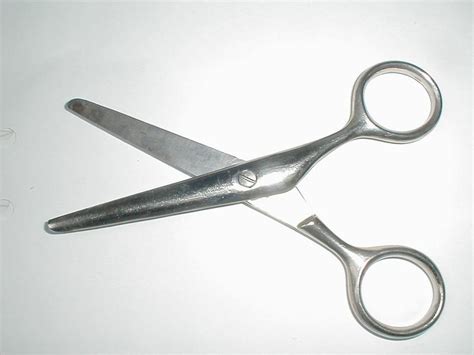 Scissors | Free Stock Photo | Open silver scissors | # 1771