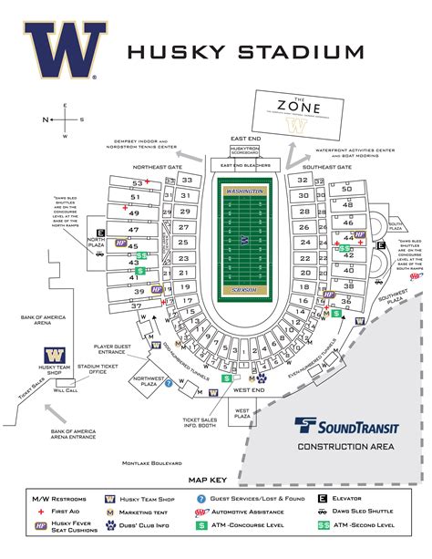 Husky Stadium Gameday Map1 | Sportspress Northwest