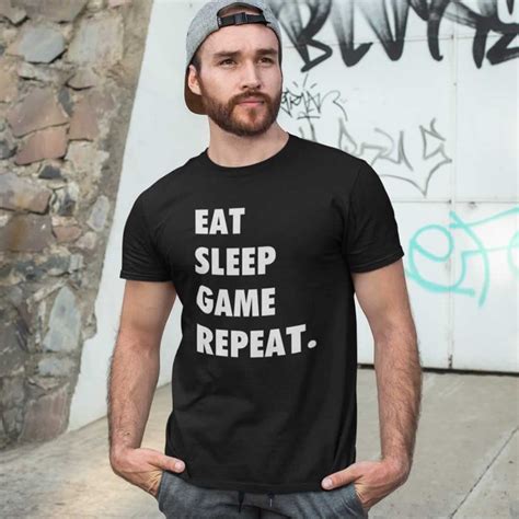 Eat Sleep Game Repeat T Shirt