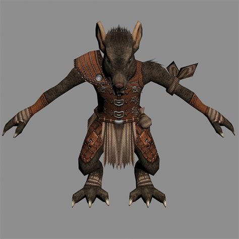 Wererat Creature Fantasy 3d Max