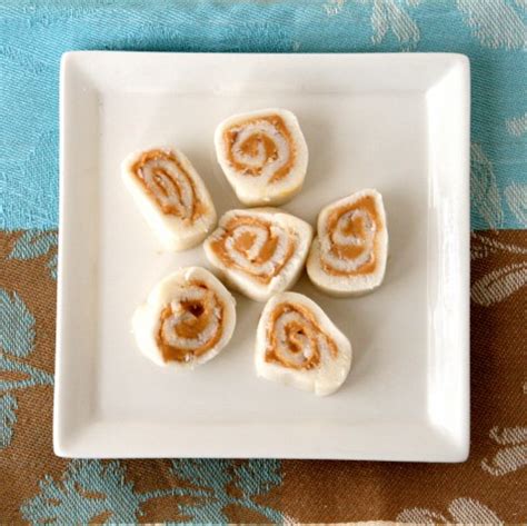 Potato Peanut Butter Pinwheels