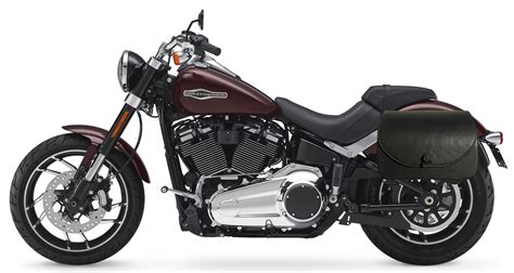 432L- SADDLELINE Harley-Davidson Softail Sports Glide Saddlebags With Quick Disconnect Mounting ...