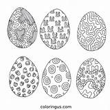 Pictures To Color Of Easter Eggs Coloring Page sketch template