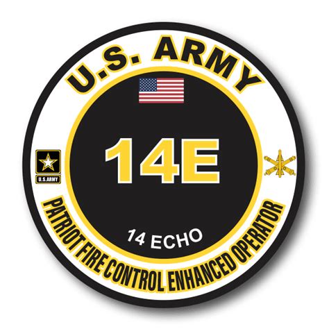 US Army 14E PATRIOT Fire Control Enhanced Operator MOS Decal