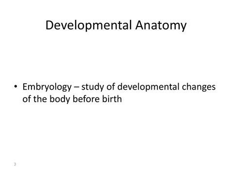 Overview of Anatomy Anatomy – the study of the structure of body parts ...