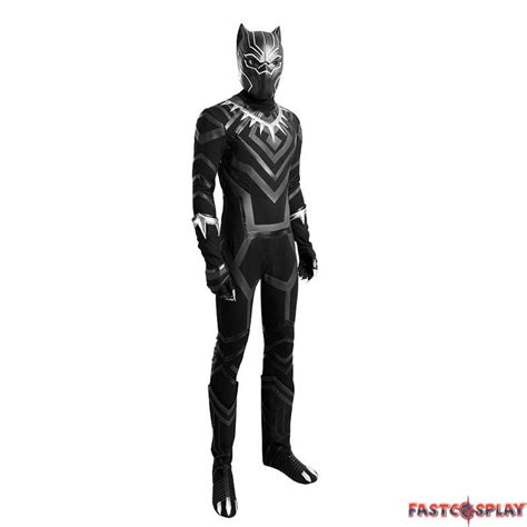 Civil War Black Panther T'Challa Costume Cosplay