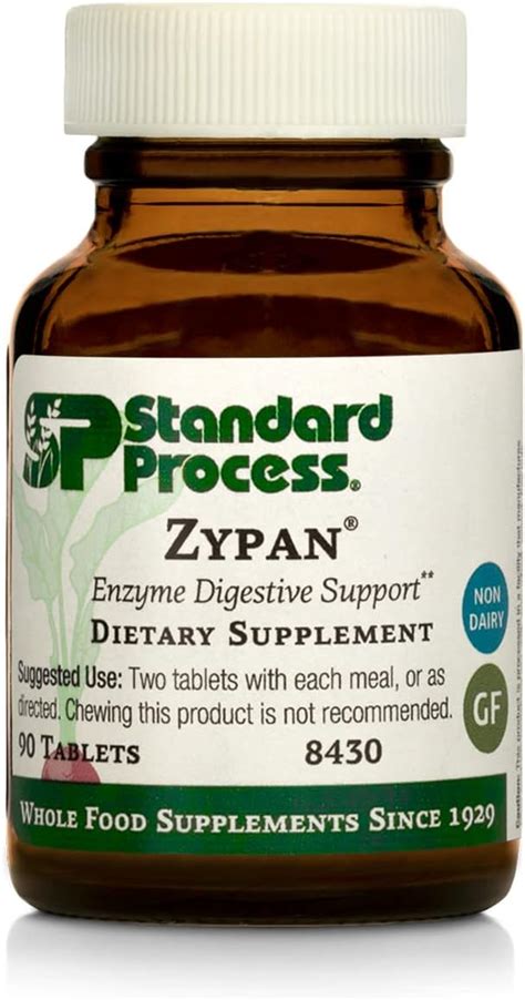 Standard Process Zypan – Digestión de alimentos integrales y salud digestiva con pepsina ...