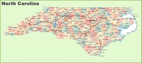 State And County Maps Of North Carolina with Printable Map Of North Carolina Cities | Printable Maps