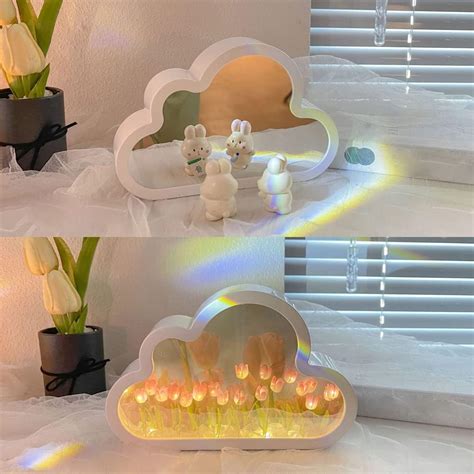 CHENRI Cloud Tulip Lamp, DIY Tulip Night Light, Cloud Tulip Mirror ...