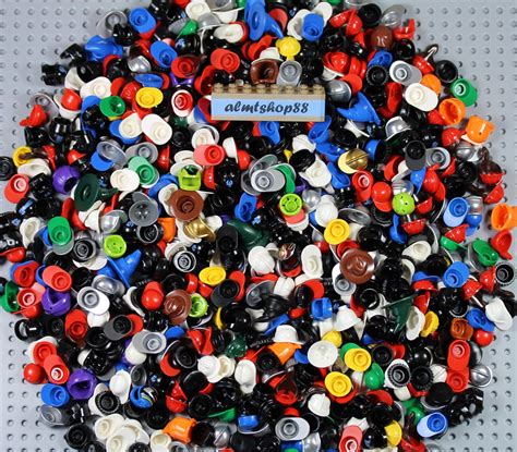 LEGO - Assorted Minifigure Hats Helmets Baseball Caps Headgear Assorted Bulk Lot | eBay