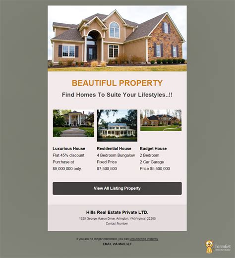 6 Free Real Estate Email Templates | Email template design, Email flyer, Email flyer template