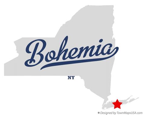 Map of Bohemia, NY, New York