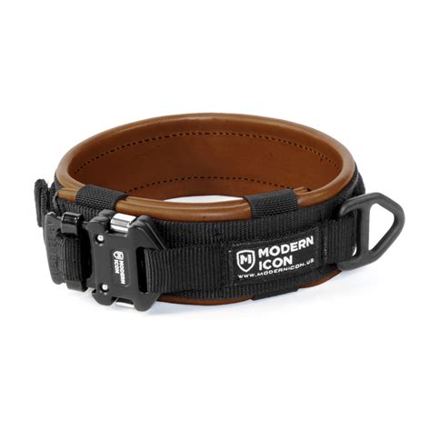 2" Leather K9 Collar— Thick, Heavy Duty, Tactical Dog Collar