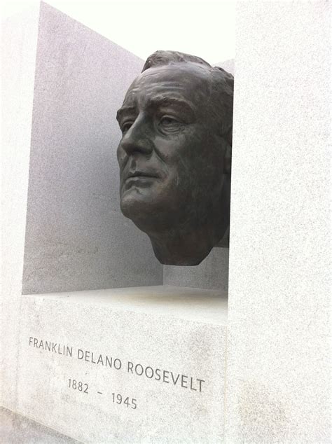 FDR Memorial at Four Freedoms Park, Roosevelt Island, New York. Four ...