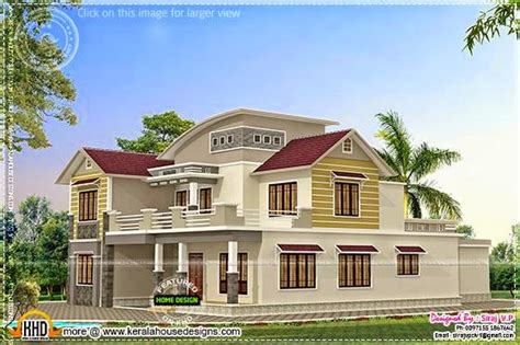 Modern mix 4 BHK house exterior - Kerala Home Design and Floor Plans ...