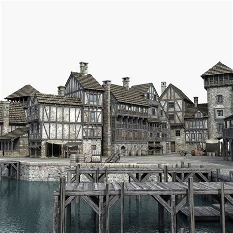 Medieval port 3D | 1144332 | TurboSquid