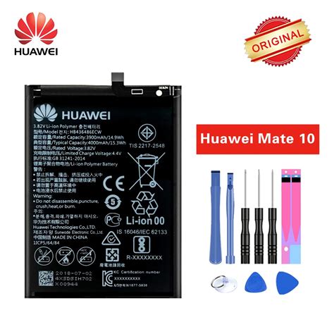 Original Hua Wei Battery HB436486ECW For Huawei mate 10, Mate 10 pro, Mate 10 Pro lite, Mate X ...