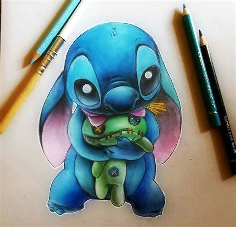 World of Pencils on Instagram: “Stitch drawing by artist @manubgood_art ...