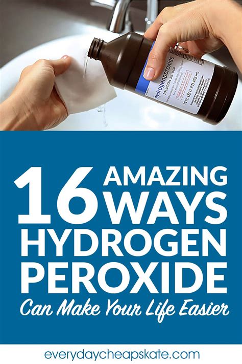 16 Amazing Ways Hydrogen Peroxide Can Make Your Life Easier | Household hacks, Hydrogen peroxide ...