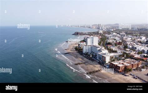 DRONE PHOTOGRAPHY ON THE BEACHES OF MAZATLAN SINALOA MEXICO Stock Photo ...