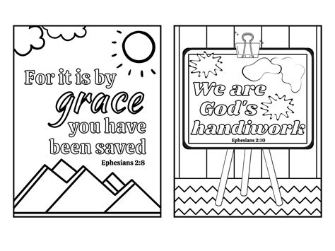 Ephesians Scripture Coloring Pages, Sermon Activities for Kids ...