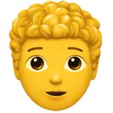 🧑‍🦱 사람: 곱슬머리 Emoji on Apple iOS 16.4
