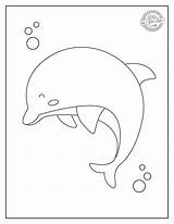 Cute Baby Dolphin Coloring Pages sketch template