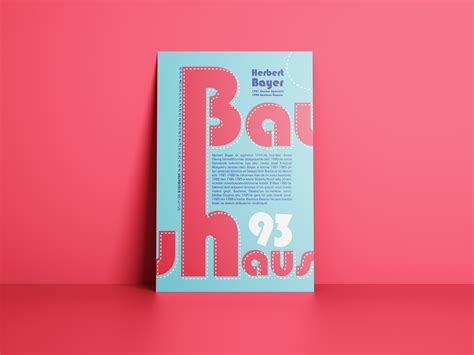 BAUHAUS 93 FONT-POSTER on Behance