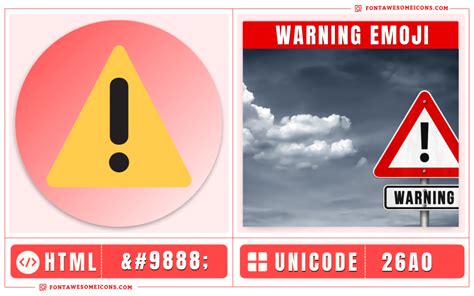 Warning Emoji Copy Paste, ⚠ Meaning | Unicode