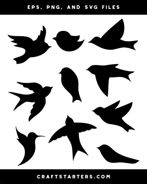 Simple Bird Silhouette Clip Art | Free Download