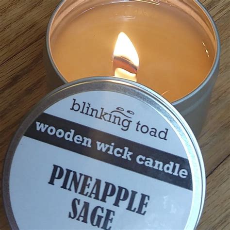 wooden wick candle | blinking toad workshop