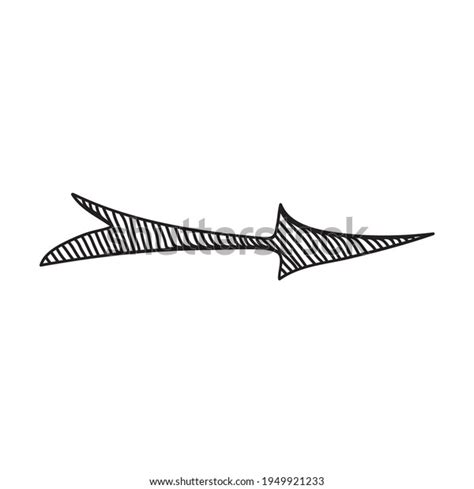 Arrow Black White Sketch Vector Illustration Stock Vector (Royalty Free) 1949921233 | Shutterstock