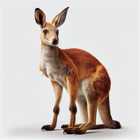 Premium Photo | Kangaroo isolated on a white background generative ai